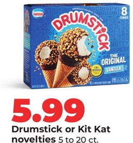 Nestle Drumstick or Kit Kat novelties
