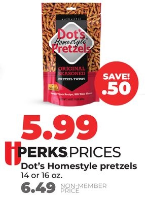Dot's Homestyle pretzels