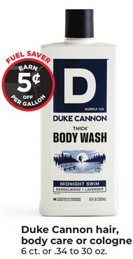 Duke Cannon hair, body care or cologne