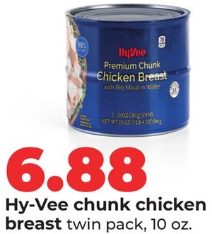 Hy-Vee chunk chicken breast