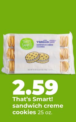 That's Smart! sandwich creme cookies