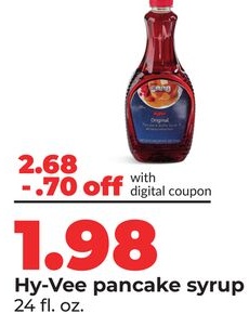 Hy-Vee pancake syrup