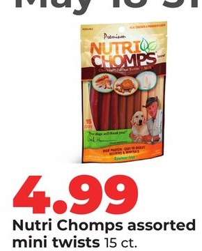 Nutri Chomps assorted mini twists