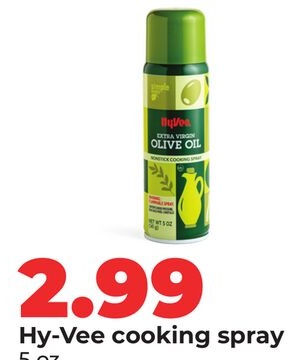 Hy-Vee cooking spray