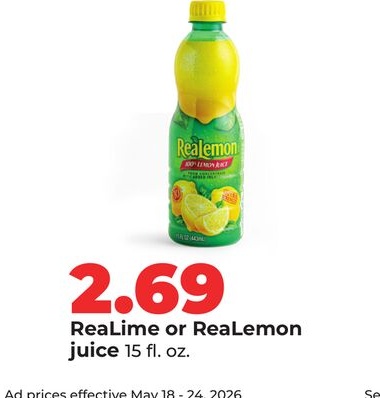 Realime or ReaLemon juice