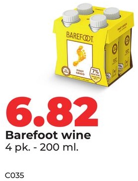 Barefoot wine