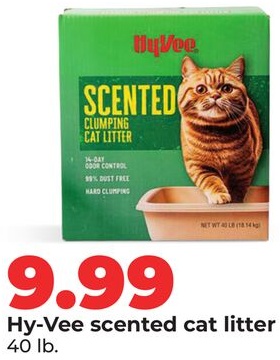 Hy-Vee scented cat litter
