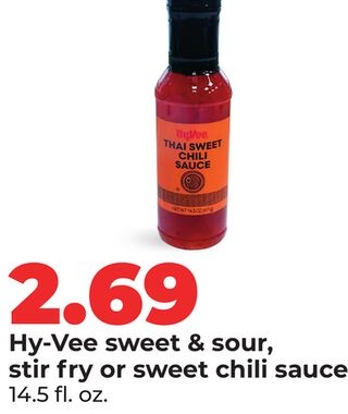 Hy-Vee sweet & sour, stir fry or sweet chili sauce