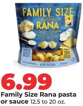 Family Size Rana pasta or sauce