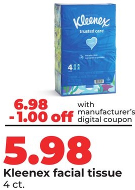 Kleenex facial tissue