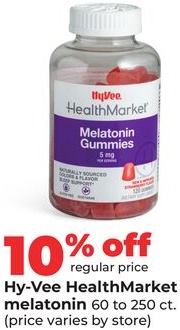 Hy-Vee HealthMarket melatonin