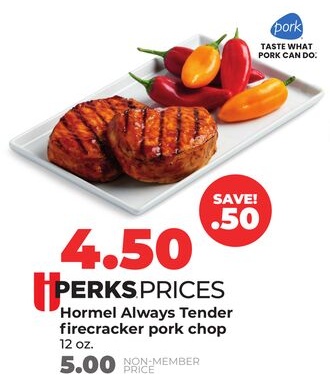 Hormel Always Tender firecracker pork chop