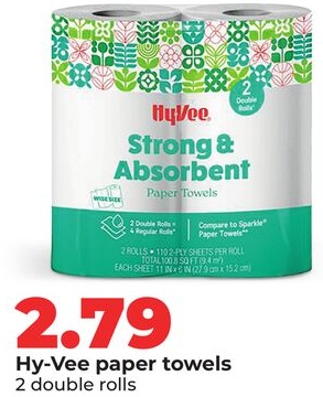 Hy-Vee paper towels