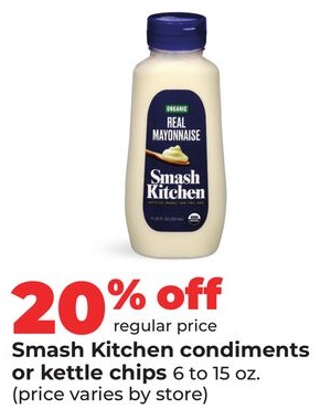 Smash Kitchen condiments or kettle chips