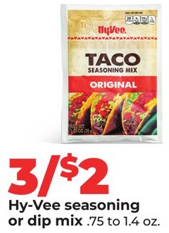 Hy-Vee seasoning or dip mix