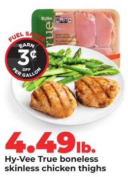 Hy-Vee True boneless skinless chicken thighs