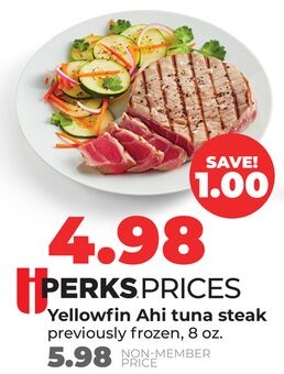 Yellowfin Ahi tuna steak