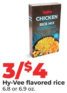 Hy-Vee flavored rice