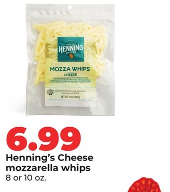 Henning's Cheese mozzarella whips