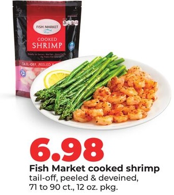 Fish Market cooked shrimp