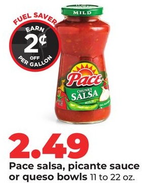 Pace salsa, picante sauce or queso bowls