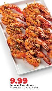 Large grilling shrimp