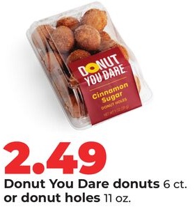 Donut You Dare donuts 6 ct. or donut holes 11 oz
