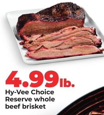 Hy-Vee Choice Reserve whole beef brisket
