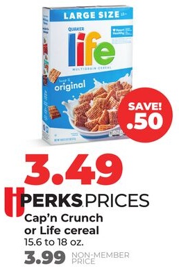 Cap'n Crunch or Life cereal
