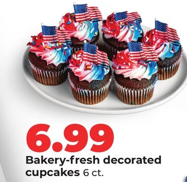 Bakery-fresh decorated cupcakes
