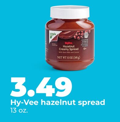 Hy-Vee hazelnut spread
