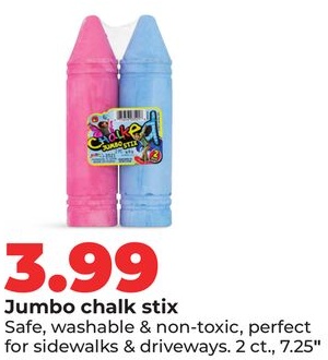 Jumbo chalk stix