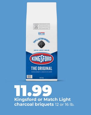 Kingsford or Match Light charcoal briquets