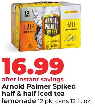 Arnold Palmer Spiked half & half iced tea lemonade