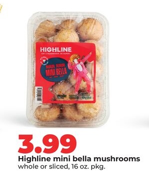 Highline mini bella mushrooms