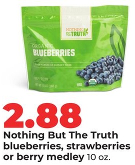Nothing But The Truth blueberries, strawberries or berry medley