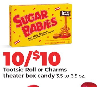 Tootsie Roll or Charms theater box candy