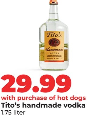 Tito's handmade vodka