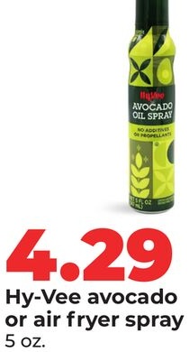 Hy-Vee avocado or air fryer spray