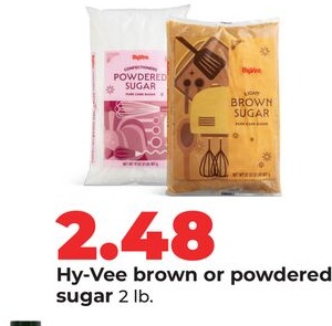 Hy-Vee brown or powdered sugar