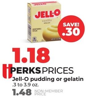 Jell-O pudding or gelatin