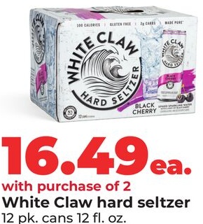 White Claw hard seltzer