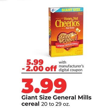 Giant Size General Mills cereal