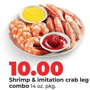 Shrimp & imitation crab leg combo
