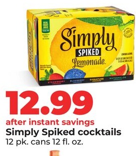 Simply Spiked cocktails