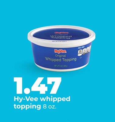 Hy-Vee whipped topping