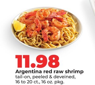 Argentina red raw shrimp