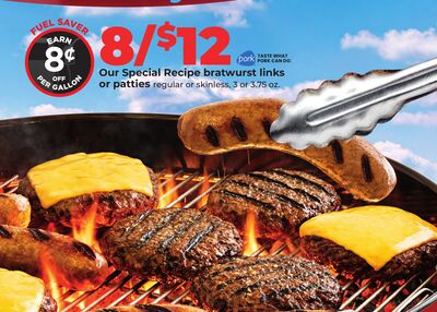 Our Special Recipe bratwurst links or patties