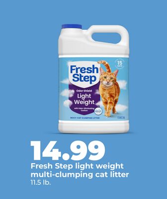 Fresh Step light weight multi-clumping cat litter