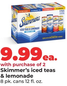 Skimmer's iced teas & lemonade